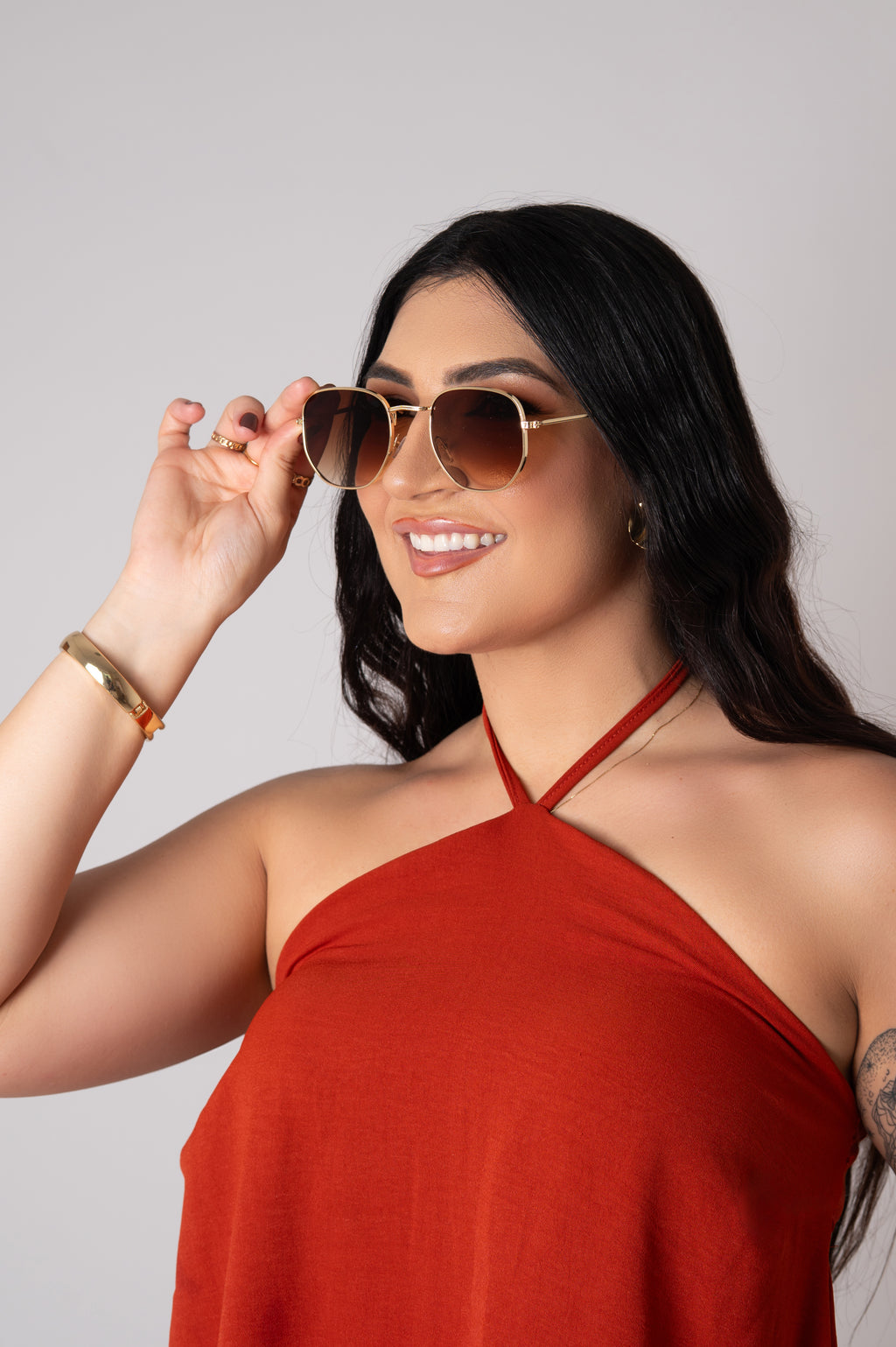 Óculos de Sol Hexagonal