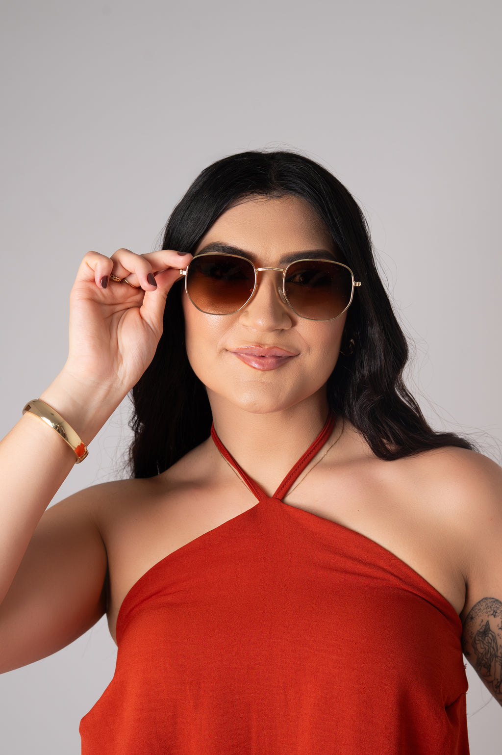 Óculos de Sol Hexagonal